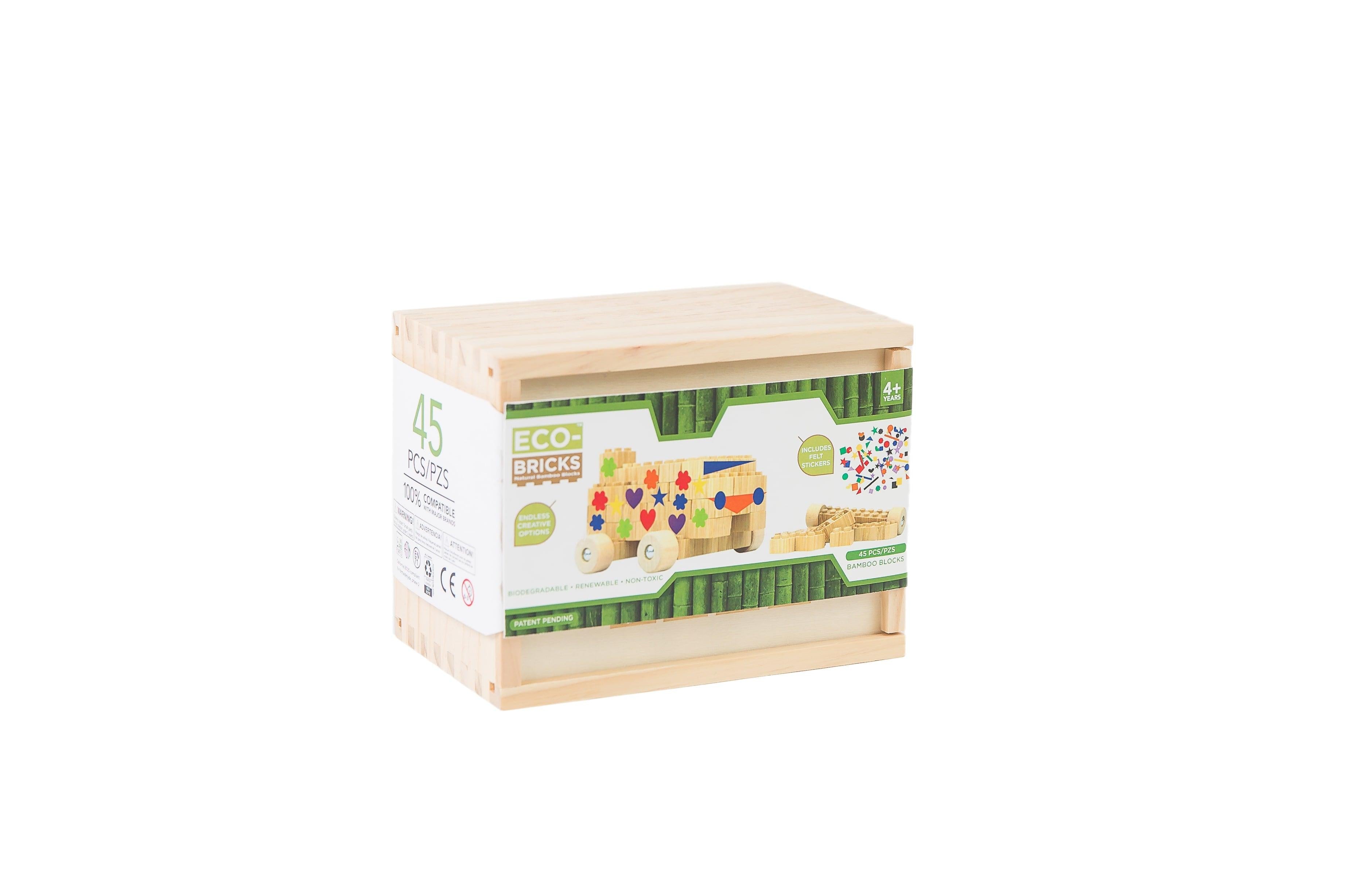 Once Kids Eco-bricks Bamboo 90pc